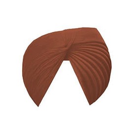 Estationeryhouse Traditional Punjabi Sikh Turban Pagg, Dastar Full Voile Sardarji Patka Headcover 5 meters (Brown)