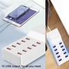 Balabaxer 10 port USB charging station, multi port charging station,
