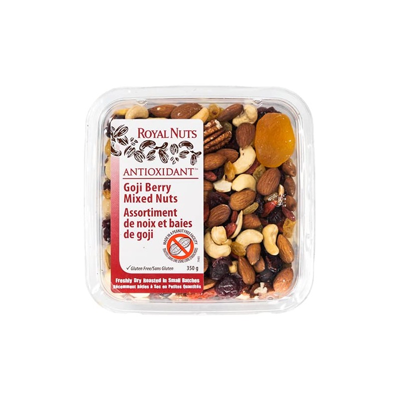 ROYAL NUTS Dry Roasted Goji Berry Mix Nuts, 350 Grams