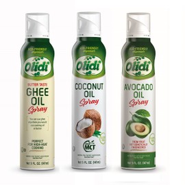 Olidi Ghee Oil 5 oz, 100% Pure Cooking Oil Spray, Omega-3, perfect for Keto snacks, baking, grilling, or cooking, our oil dispenser bottle lets you spray, drip, or stream with no waste (4)