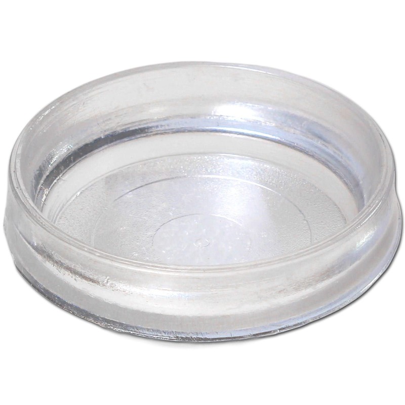 8 x Large Clear Castor Cup Furniture Feet 60 mm