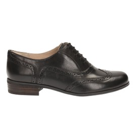 Clarks Clarks Womens Casual Clarks Hamble Oak Leather Shoes, Black leather*7 UK