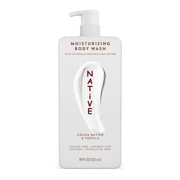 Nat-ive Body Wash new edition Cocoa Butter & Vanilla, 18