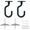 Evsteluo 2 Sets Large Swag Ceiling Hooks Heavy Duty Swag