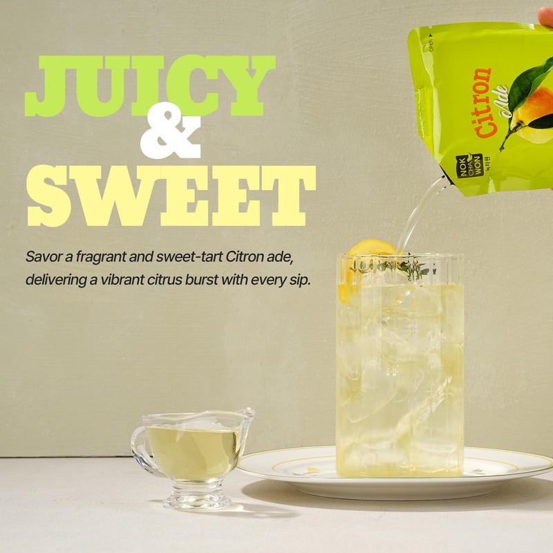 [Nokchawon] Citronade Pouches 10 Packs – Sweet and Tangy Korean