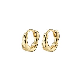 EDDY Recycled Mini Huggie Hoop Earrings, Brass