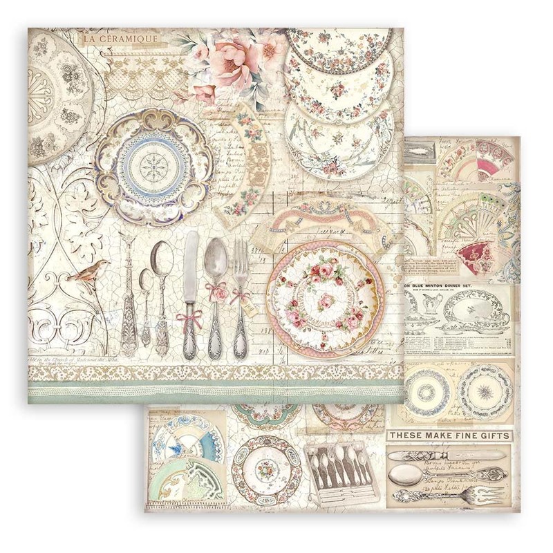Stamperia Scrapbooking Small Pad 10 Fogli cm 20,3 X 20,3