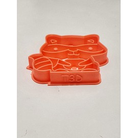 T3D Cookie Cutters Raccoon Cookie Cutter, Suitable for Cakes Biscuit and Fondant Cookie Mold for Homemade Treats, 3.54 inch x 3.39 inch x 0.55 inch