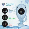 Baby Bath Thermometer with LED Light Temperature Warning Function, Bath