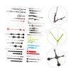 TEHAUX 15 Sets Plastic Clock Hands Replacement Kit Mute Clock