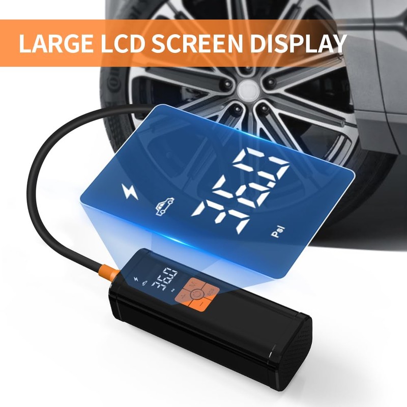 HONKYOB Tire Inflator Air Pump Portable Air Compressor，Fast Inflation USB