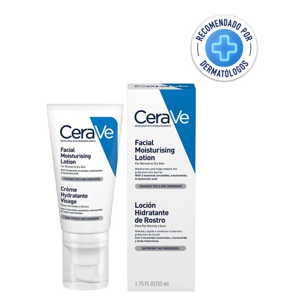 Cerave Locion Hidratante Para Rostro Noche 52mL para piel normal