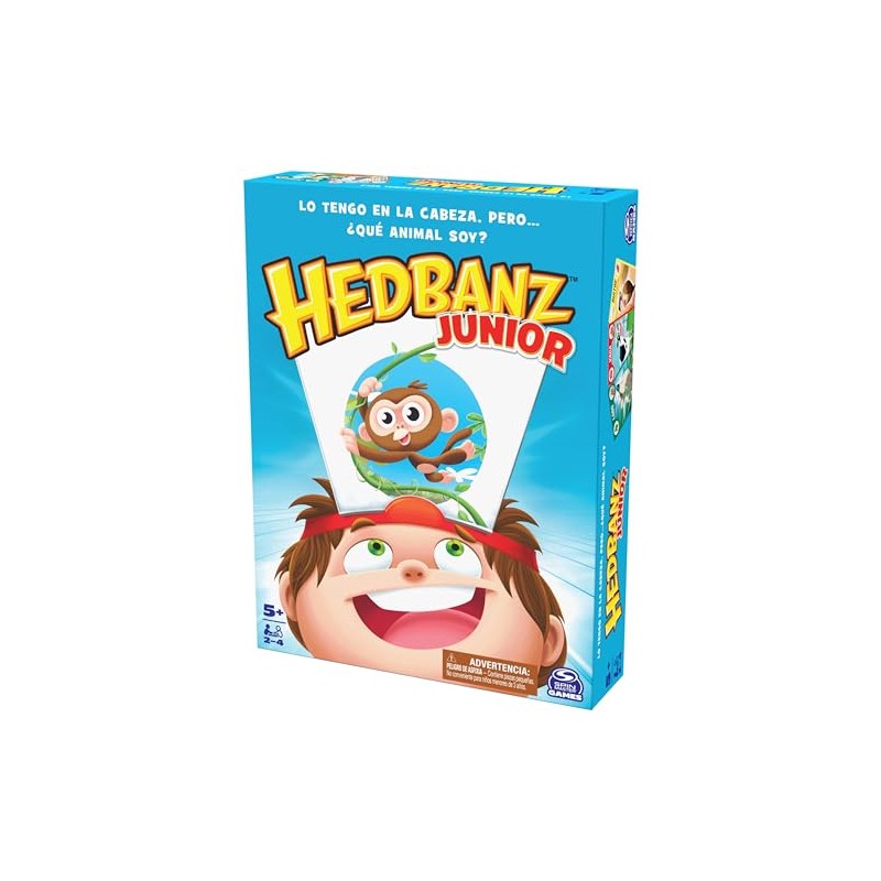 Spin Master Games, Juego de Mesa Hedbanz Junior para niños