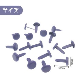 YFFSFDC Cotter Pins, 0.3 x 0.5 inches (8 x 12 mm), Set of 200, Fasteners, Push Tacks, Mini Cotter Pins, DIY Accessories, For Crafts, Document Organizing, Decoration, Fixing, Albums, Scrapbooking, Mixed Colors