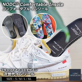 [NODC] Confortable Insole Anti-Fatigue Insole, Running, Trail Running, Lightweight, Shock Absorbing, Resilient, Supple, Arch Support, Breathable (Multicolor, L 10.8 - 11.2 inches (27.5 - 28.5 cm))