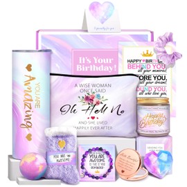HSOEIXL Birthday Gifts for Women, Best Friend Birthday Gifts, Happy Birthday Gift Basket for Women, Birthday Gifts Ideas for Women Friends Female Sister Mom Coworker Her Bestie