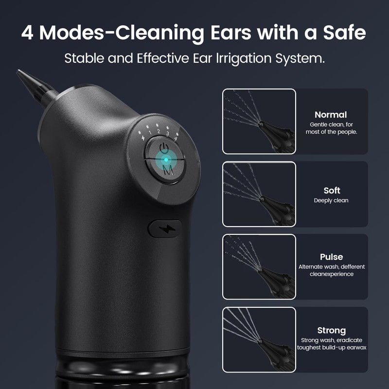 Uorker Ear Wax Removal Kit, Water Powered Ear Cleaner, Safe