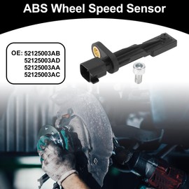 Partuto ABS Wheel Speed Senor Kit No.52125003AB/52125003AD/52125003AA Rear Left/Rear Right ABS Sensor Set for Jeep Wrangler 2007-2017 Liberty 2008-2012