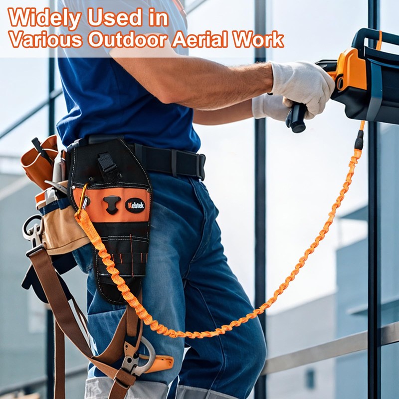 Tool Lanyards for Power Tools, Coiled Lanyard Tether Stretchy Leash