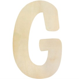 Wooden Letters G Large Wooden Letters 12 Inch Unfinished Wood Letters for Wall Decor Crafts Blank Big Alphabet Board Painting Hanging Home Baby Nursery Wedding Party Room Name Sign DIY Decoration