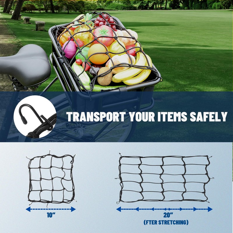 RAYMACE Bike Basket Liner & Cargo Net, Reusable Thickened Lining