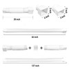 2 Pack Rain Gutter Downspout Extensions, Upgraded Flexible Drain Downspout