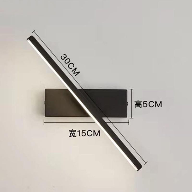 Bedroom Rotating Wall Lamp Iron Shell High Temperature Baking Surface