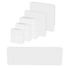 6 Pcs Stamp Blocks with Grid and Grip, Acrylic Clear