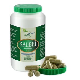 VITA IDEAL Vegan® Salvia Officinalis Salvia Leaves 120 Capsules Daily Serving 700 mg Pure Powder Vegetable Natural and No Additives