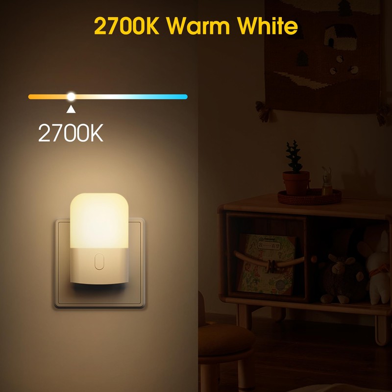 Emeritpro Night Light Socket with Twilight Sensor, Pack of 2