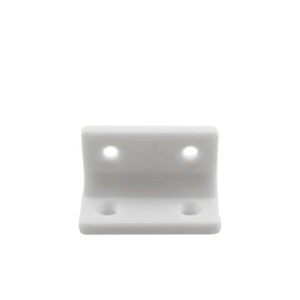 JCBIZ 24PCS 22x38mm Plastic White Bracket Corner Brace Sets L Shape Furniture Corner Brace Joint 90 Degree Right Angle Brackets for Shelves Wood Furniture Cabinet Chair Drawer