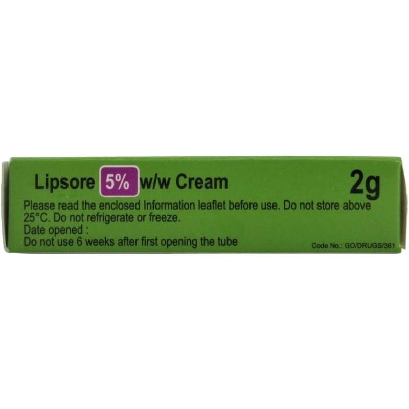 Cold Sore 5% w/w Cream 2g