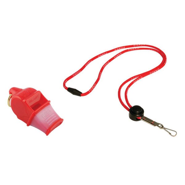 Fox 40 Sonik Blast CMG Whistle with Lanyard, Red