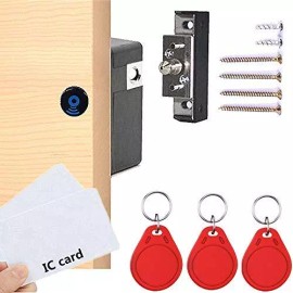 Junrbx Electronic Cabinet Lock Hidden DIY RFID Lock for Wooden Cabinet Drawer Lock