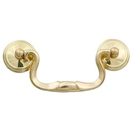 3-1/2 in Solid Brass Bail Pull, Hardware Restoration