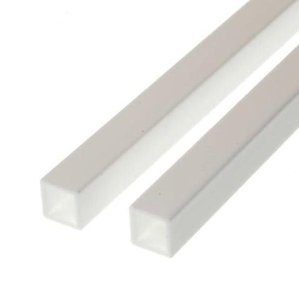 Evergreen Styrene Square Tube 6.3mm x 6.3mm (0.250")