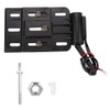 Aramox Motorcycle License Plate Frame,Aluminum Alloy Black Side-Mount License Plate