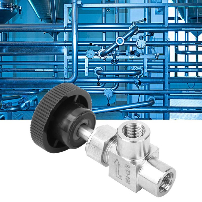 BSPP Shut Off Needle Valve Female Thread Angle Type Stop