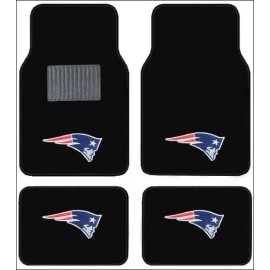 NEW ENGLAND PATRIOTS 4pc CARPET FLOOR MAT / SUNSHADE /2pc AIR FRESHER/2pc EMBLEM