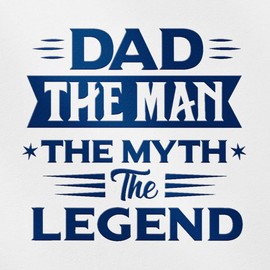 Decal Stickers of Dad The Man The Myth The Legend (Navy Blue) (Set of 2) Premium Waterproof Vinyl Decal Stickers for Laptop Phone Accessory Helmet Car Window Mug Tuber Cup Door - ANDsticg41674AB