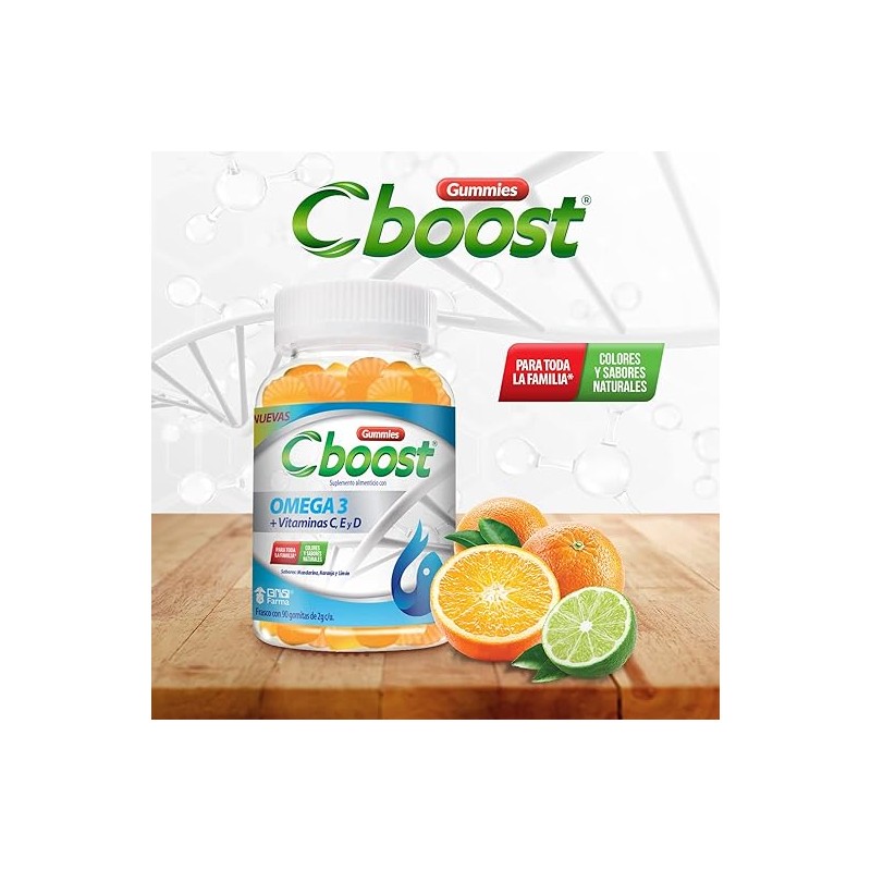 C-Boost Gomitas Omega 3 + Vitaminas C, E y D