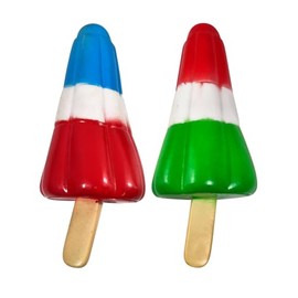 RED VELVET Paquete de 2 Juguetes para Perro con Sonido, Diseño de Paleta de Hielo Irresistible, para Limpieza Dental y Masaje de Encías, Goma Resistente, Ideal para Morder y Jugar, para Perros