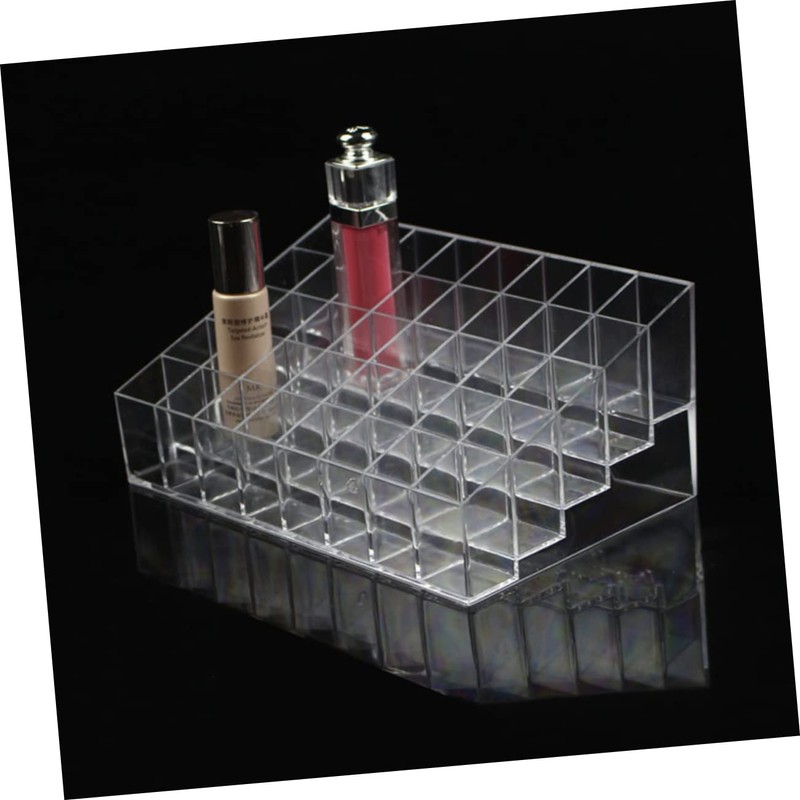 Baluue Clear Lipstick Organizer Space Makeup Storage Display Stand for