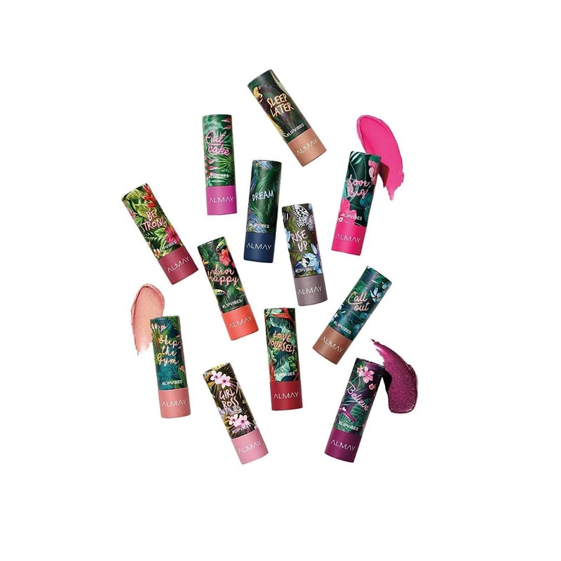 Almay Lip Vibes Lipstick with Vitamin E Oil & Shea