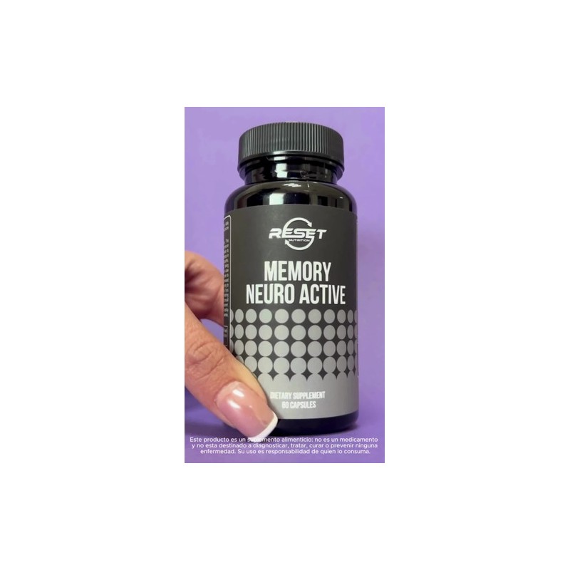 Reset Nutrition Memory Neuro Nootrópico Memoria Enfoque 60c
