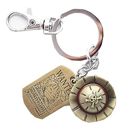 One Piece Keychain Keyring Luffy Rubber Pidak Sh op, blue