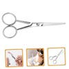 Baluue Stainless Steel Beard Grooming Scissors Ergonomic Anti-skid Design for