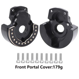 F10 Axle Brass Weights Steering Knuckles Front Rear Portal Cover for 1/10 RC Crawler Vanquish VRD VS4-10 Phoenix LCG Upgrade (Front Portal Cover:179g)