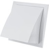 Ø 125mm / 5 inch White Plastic Cowled Ventilation Grille