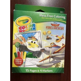 Crayola, Color Wonder, Planes, Fire & Rescue, 15 Pages & 4 Markers